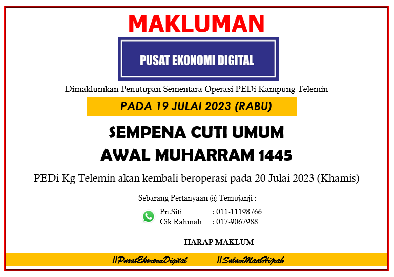 NOTIS AWAL MUHARRAM